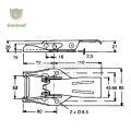 GL-14178 Stahlanhänger Dropside Boad Latch HTK 180 mm